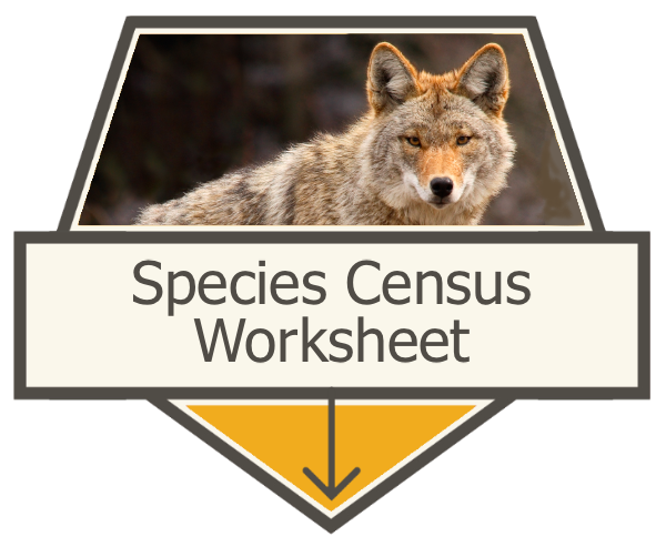 Species Census Worksheet