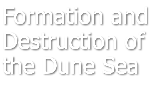 Formation and Destruction of a Dune Sea