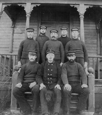 Original lifesaving crew in Newport